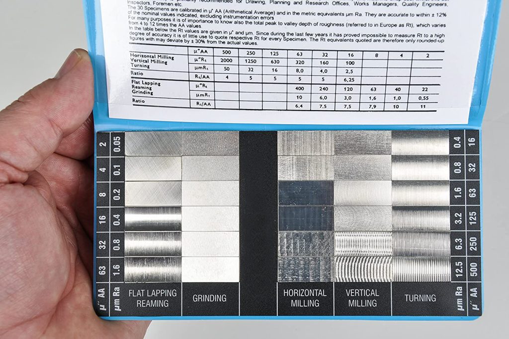 surface roughness comparator, tactile gage