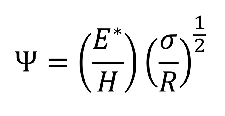 Plasticity - surface roughness and materials that lead to a surface which will plastically deform or elastically deform