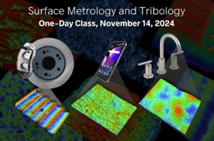 surface metrology class, metrology class, tribology class, surface metrology and tribology class