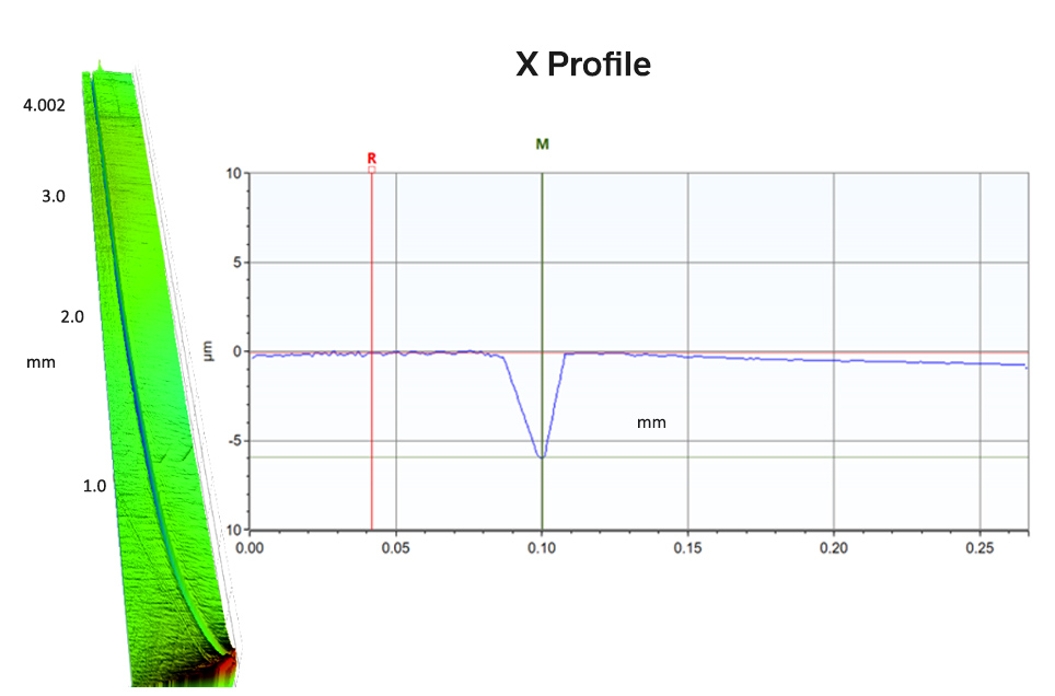 plastic molding, knit line, high resolution measurement, optical profiler, bruker