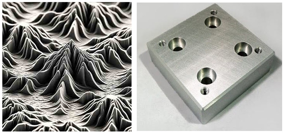 surface roughess, nanoscale roughness may matter for microchips, microscale roughness may matter for machined surfaces